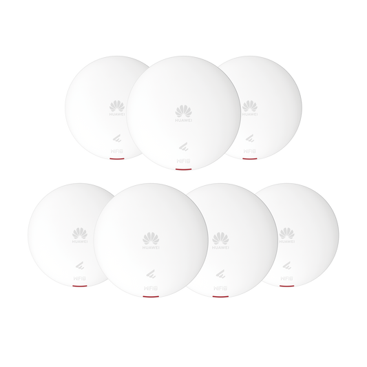 Kit de 7 - Punto de Acceso Wi-Fi 6 /  1.775 Gbps / MU-MIMO 2x2:2 (2.4GHz y 5GHz) / Smart Antenna 20% más cobertura / Instalación en techo y pared / Seguridad WP3 / Con Administración Gratuita desde la Nube