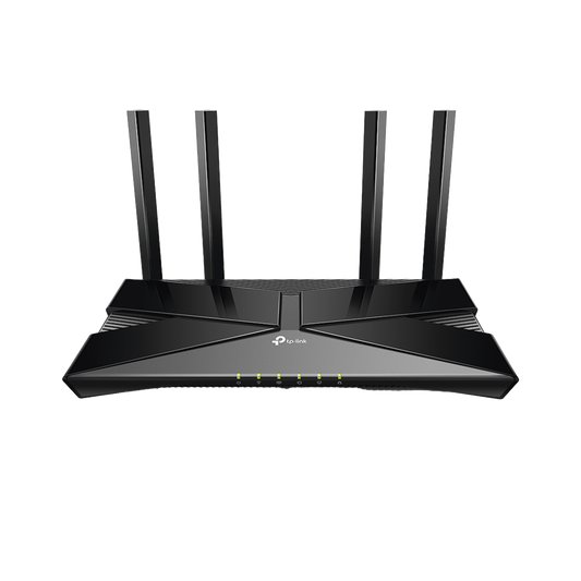 Router WiFi 6 doble banda AX 3000 Mbps /  MU-MIMO y OFDMA / 1 Puerto WAN 10/100/1000 Mbps / 4 Puertos LAN 10/100/1000 Mbps / 4 Potentes Antenas.