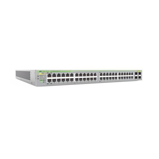 Gigabit webSmart switch, 48 Puertos Totales, 24c/PoE+ 10/100/1000T, 4 Puertos SFP