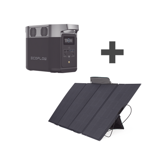 Kit de Estación de Energía Portátil 1024Wh + Panel Solar Flexible 400W