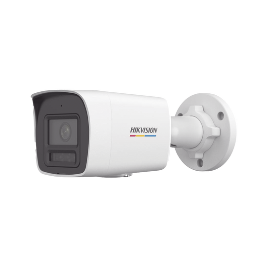 [Dual Light + ColorVu] Bala IP 4 Megapixel / Lente 2.8 mm / 30 mts IR + 30 mts Luz Blanca / Micrófono Integrado / ACUSENSE Lite / Exterior IP67 / WDR 120 dB / PoE / Micro SD / ONVIF