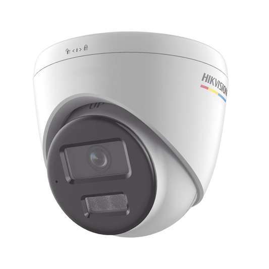 [Dual Light + ColorVu] Turret IP 6 Megapixel / Lente 2.8 mm / 30 mts IR + 30 mts Luz Blanca / Micrófono Integrado / ACUSENSE Lite / Exterior IP67 / WDR 120 dB / PoE / Micro SD / ONVIF