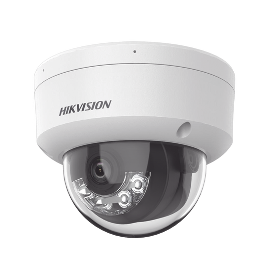 [Dual Light + 2 Micrófonos Integrados] Domo IP 2 Megapixel / Lente 2.8 mm / 30 mts Luz Blanca + 30 mts IR / ACUSENSE / Exterior IP67 / IK10 / WDR 120 dB / PoE / ONVIF / Micro SD / Metal / ACUSEARCH