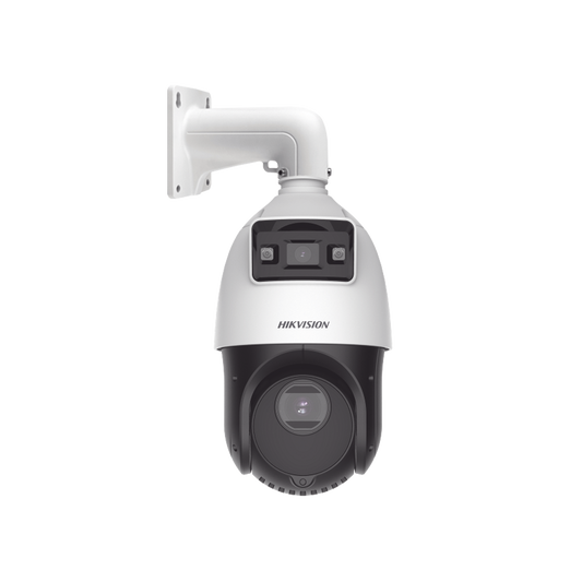 [TandemVu] Domo PTZ IP 4 Megapixel con Cámara Fija 4 Megapixel / 25X Zoom / 100 mts IR / IP66  / ACUSENSE / PoE+ / Entrada-Salida de Audio y Alarma / Ultra Baja Iluminación / Micro SD