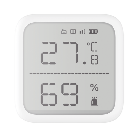 (AX PRO) Detector de Temperatura y Detector de Humedad Inalámbrico / 2.7" de Tamaño / Uso en Interior / Rango de Detección desde  -35°C hasta 99°C