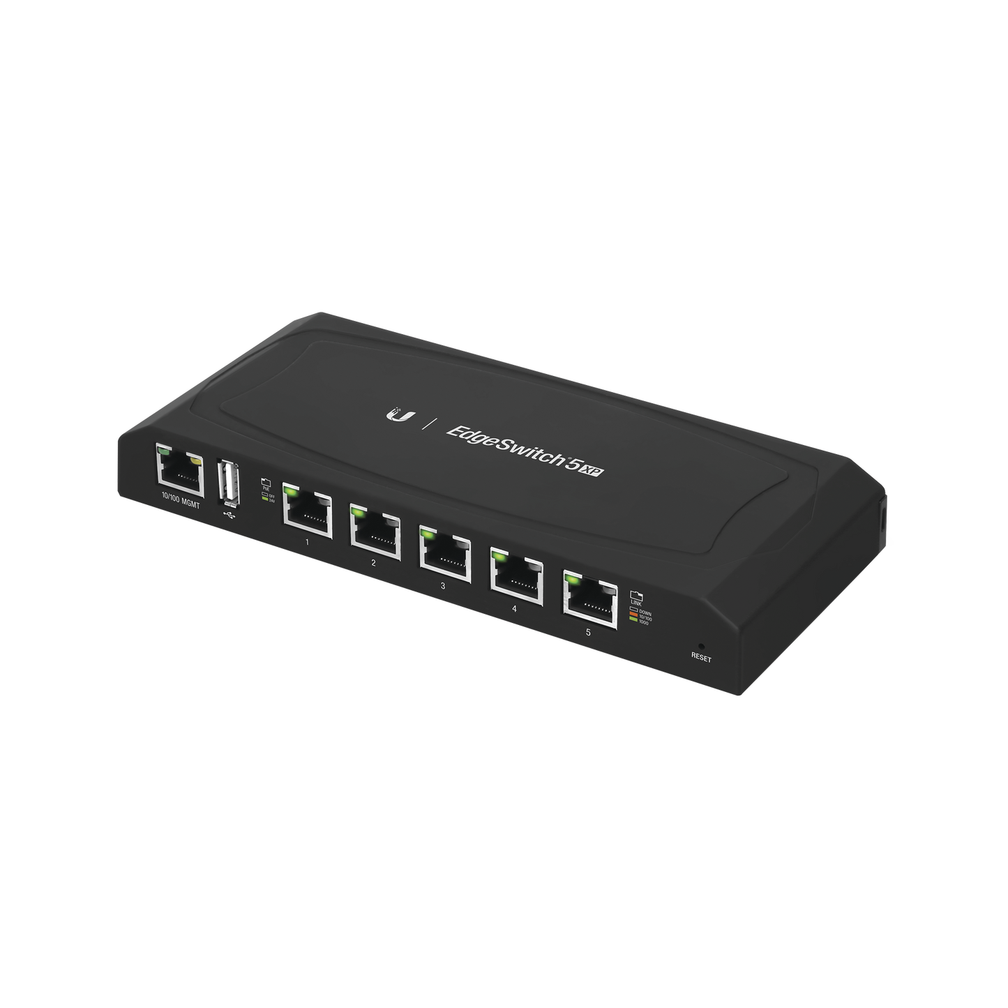 EdgeSwitch 5XP Administrable de 5 Puertos Gigabit PoE de 24 V Pasivo, con funciones avanzadas de Capa 2