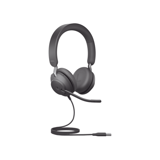 Jabra Jabra Evolve 2 40SE, Auricular stereo versión MS con aislamiento de ruido, conexión USB-A y indicador de ocupado (Busylight) (24189-999-999)