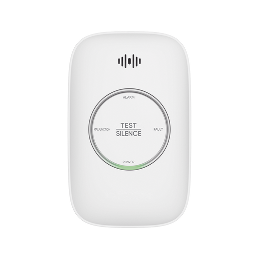 (HikFire) Detector de Gas Natural Metano (CH4) / Alarma Temprana / Registro de Eventos / Salida para cierre de Válvula y/o  activación de Ventilador / Protección IP30 / Alarma de 70dB a 115dB a 1 metro de distancia