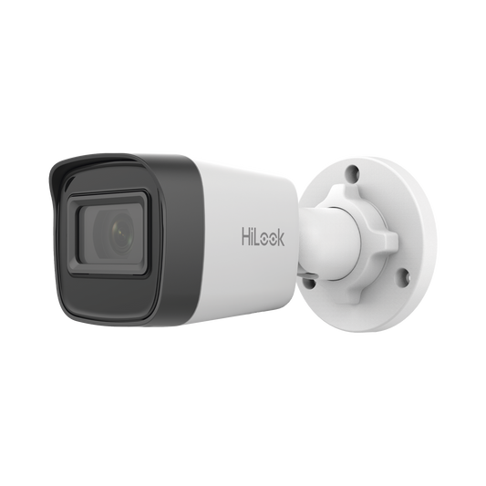 HiLook Series / Bala IP 2 Megapixel (1080p) / Lente 2.8 mm / 20 mts IR / Exterior IP67 / PoE / dWDR / H.265+ / ONVIF