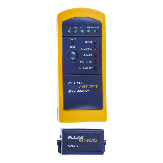 Probador de Mapa de Cableado MicroMapper™, para Verificar Rápida y Fácilmente la Integridad del Cableado de Par trenzado de Ethernet