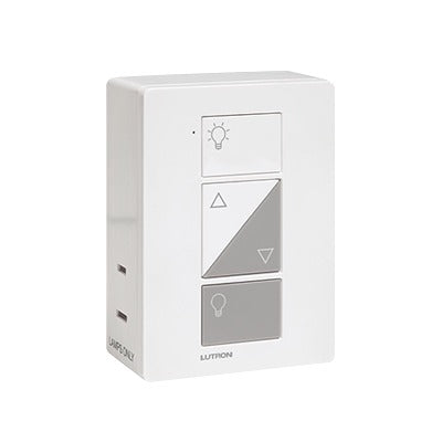 (Caseta Wireless) Adaptador inteligente para tomacorriente, seleccione 1 de las 3 funciones, atenuador, apagador ó repetidor señal inalámbrica Lutron. 100W LED / 300W INC/HAL