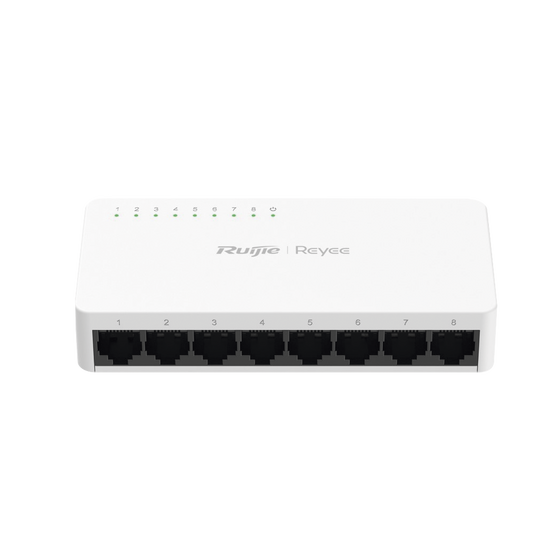 Switch no PoE no administrado, con 8 puertos Gigabit