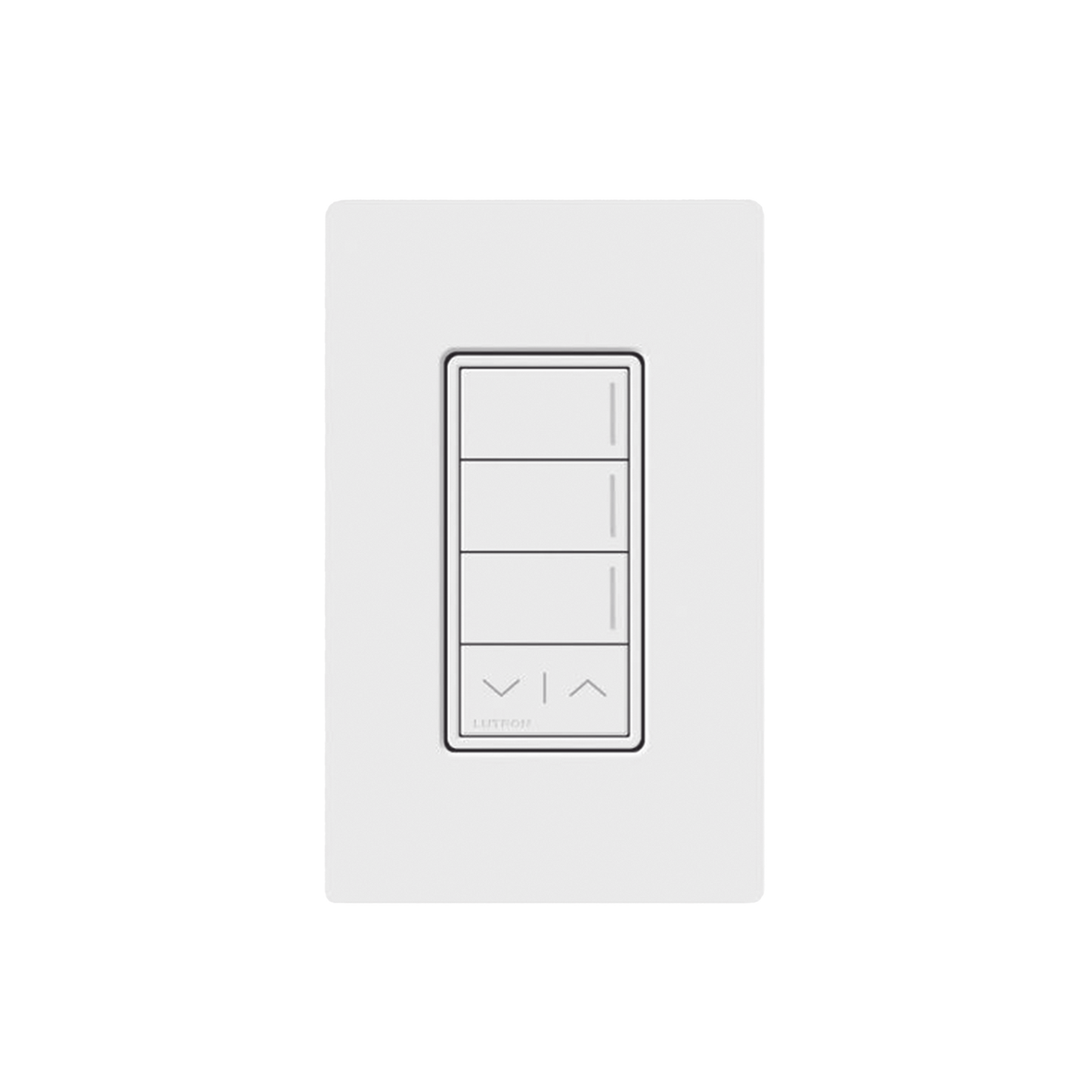 (RadioRa3) Botonera Sunnata Blanco 3 escenas y 2 botones subir/bajar para Radio RA3, programe escenas diferentes en cada botón.