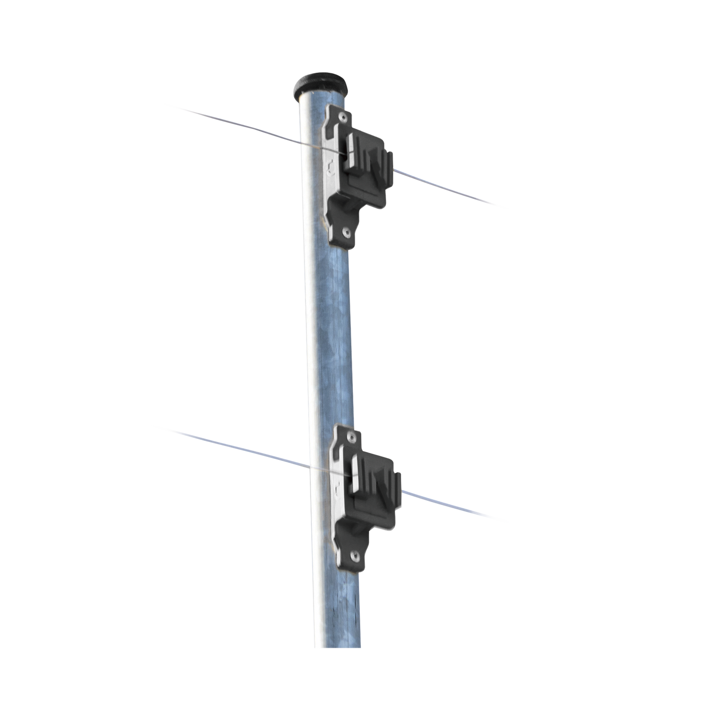 Aislador de Paso reforzado para cercos eléctricos, resistente al clima extremoso