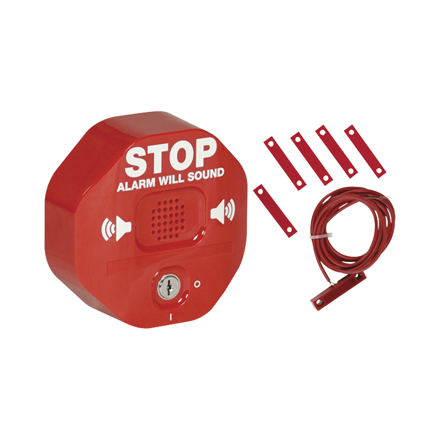 Alarma multifunción Exit Stopper® para puerta doble