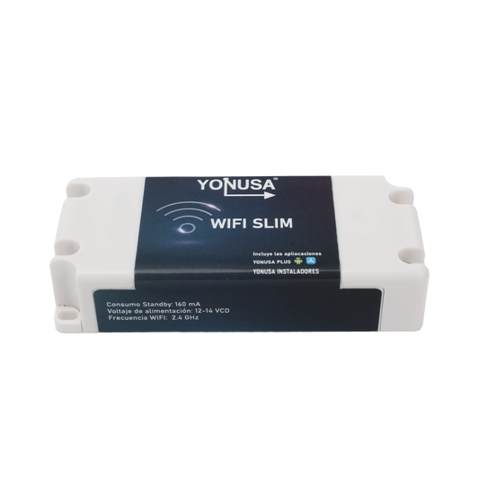 Modulo WIFI SLIM para uso en Energizadores YONUSA / Aplicación sin costo / Botón de Pánico