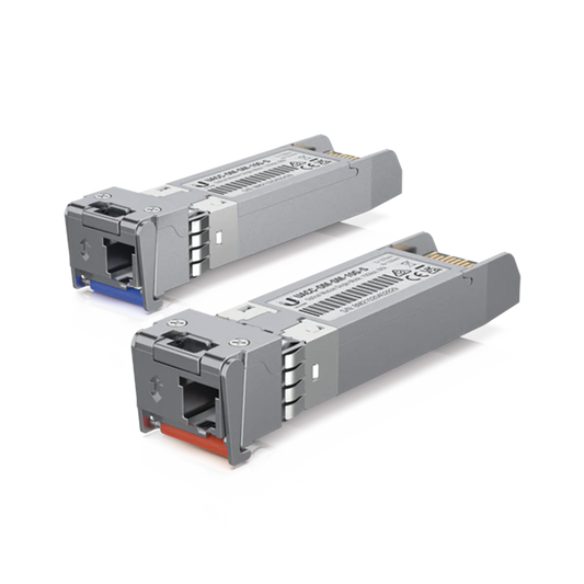 UFiber Módulo SFP+, transceptor MiniGibic MonoModo 10 Gbps, distancia 10 km, un conector LC. Incluye 2 piezas