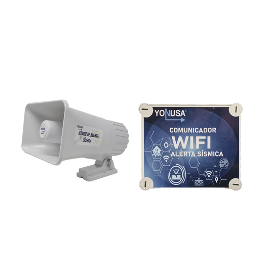 KIT de Alertamiento SISMICO con Audio Oficial SASMEX por WIFI